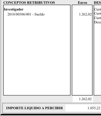 @LuGusilu <a href="/JamieLluch/">Jaime Lluch</a> ¡Hola! Aquí, (mi) sueldo de investigadora predoctoral (doctoranda) con contrato FPU de 3er año ...
Si remáramos todos juntos en la misma dirección, igual cambiaban las cosas ... <a href="/FPUinvestiga/">FPU investiga</a> <a href="/INNOVASalamanca/">INNOVA Salamanca - FJI-Precarios</a> <a href="/FJIprecarios/">FJI-PRECARIAS</a> @AlvaroGacho <a href="/Arualemon/">Laura Arual</a> <a href="/ElisaFernndez1/">Elisa Fernández Núñez 🔻</a>
