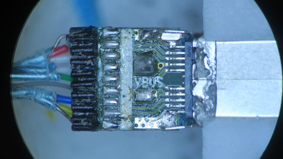 Off with the wires, let's have a look at inside the plug itself!