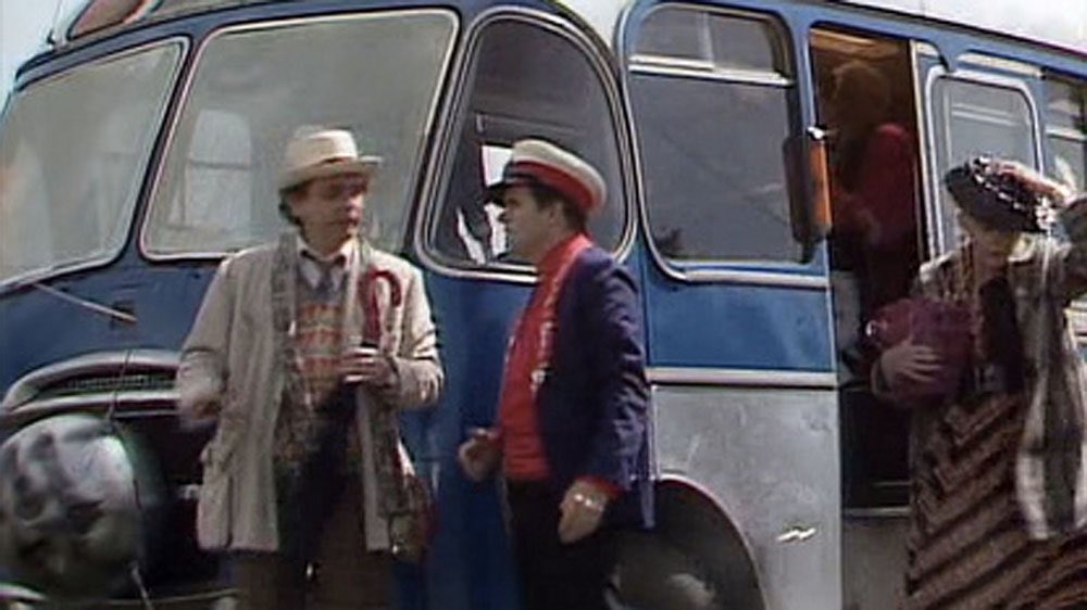 As an aside, buses run aground and destroyed is an interesting recurring motif in the Andrew Cartmel era, also appearing in “Delta and the Bannermen.”It suggests a world and a universe off-course, broken down, going nowhere fast. Reflecting the show’s mood and outlook.