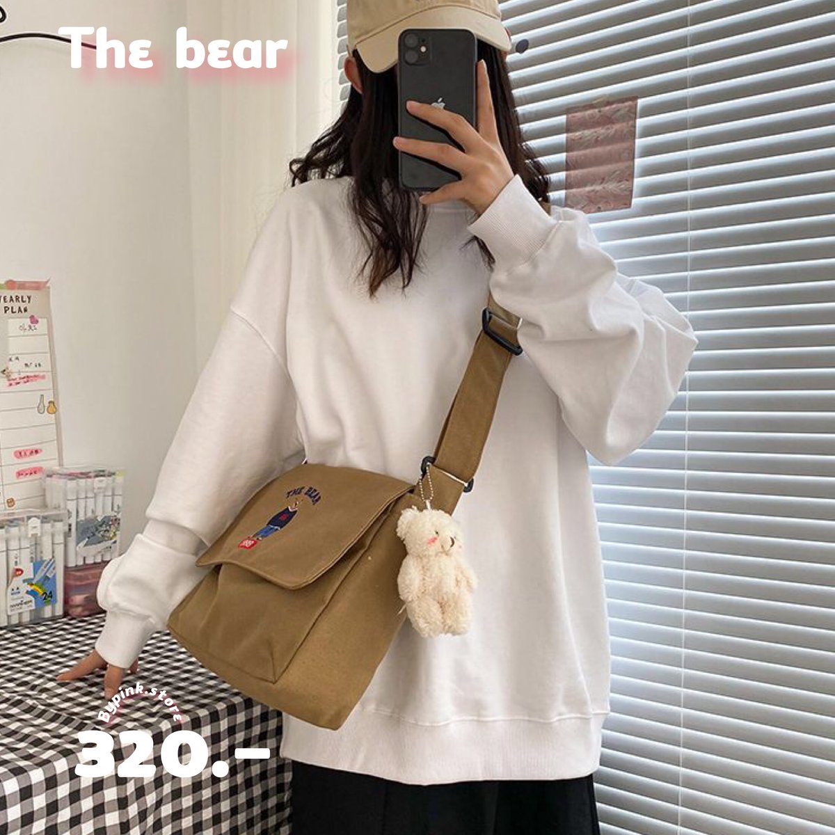 Bypinkstore's tweet photo. 🌈The Bear 
💰320
🚩size 30x21x10cm
🚩ผ้าcanvas
🚩ความยาวสาย70-125cm
#กระเป๋าผู้หญิง #กระเป๋า #กระเป๋าสวยๆ #กระเป๋าวินเทจ #กระเป๋าแฟชั้น #กระเป๋าน่ารักๆ #กระเป๋าผ้าแคนวาส #กระเป๋าถูกๆ #กระเป๋านักเรียน #กระเป๋าสะพายไหล่ #กระเป๋าเป้ #กระเป๋าถือ #กระเป๋าแฟชั่นเกาหลี https://t.co/ASxaHvIMJg