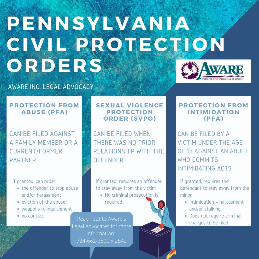 In need of protection? Reach out to our hotline @ 888-981-1457 to be connected with an experienced Legal Advocate today!

#merceraware #legaladvocate #protection