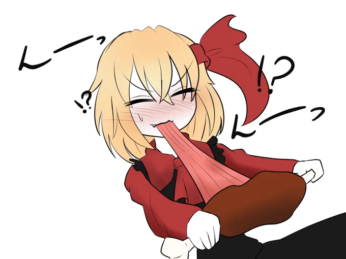 #深夜の真剣お絵描き60分一本勝負 リハビリでルーミアちゃん 