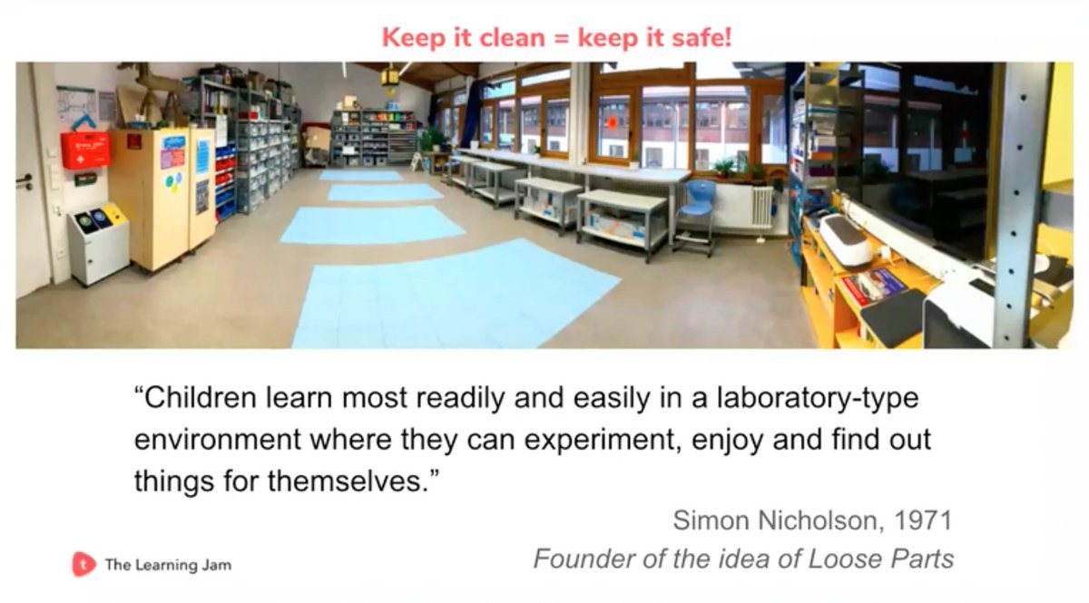 marianozuk's tweet photo. What an awesome session by Armin Martin @MunichIntSchool #makerspace @toddle_edu #toddlelearningjam A great guide for teachers/schools to promote #designthinking #tinkering #STEAM @Steamworks https://t.co/LTRSlOY5Rx