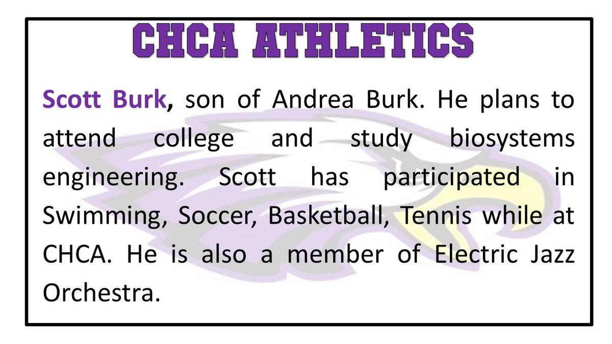 CHCA_Eagles's tweet photo. Thank you Scott for you leadership through the years. You will be missed greatly! @CHCAswimming @goCHCA #360Armor #EagleNation #VirtualSeniorNight https://t.co/3aAeKflazw