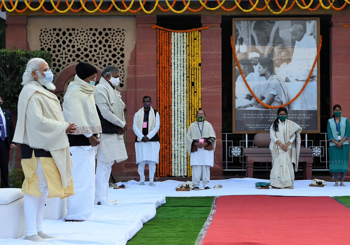 Attended a prayer meeting at Gandhi Smriti today evening.