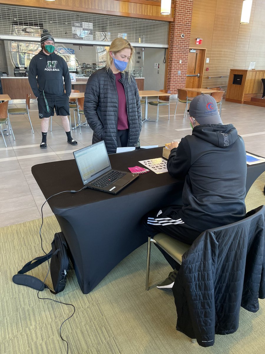 NC_ResPrograms's tweet photo. We are so excited to have you all back in the #BisonBubble 💚💭Don’t forget the Testing Center is now in Daniels Auditorium, then residential students should come see us in the Fels Main Lounge for keys where our staff is ready to assist! @Nichols_College https://t.co/KbDJIkC3SK