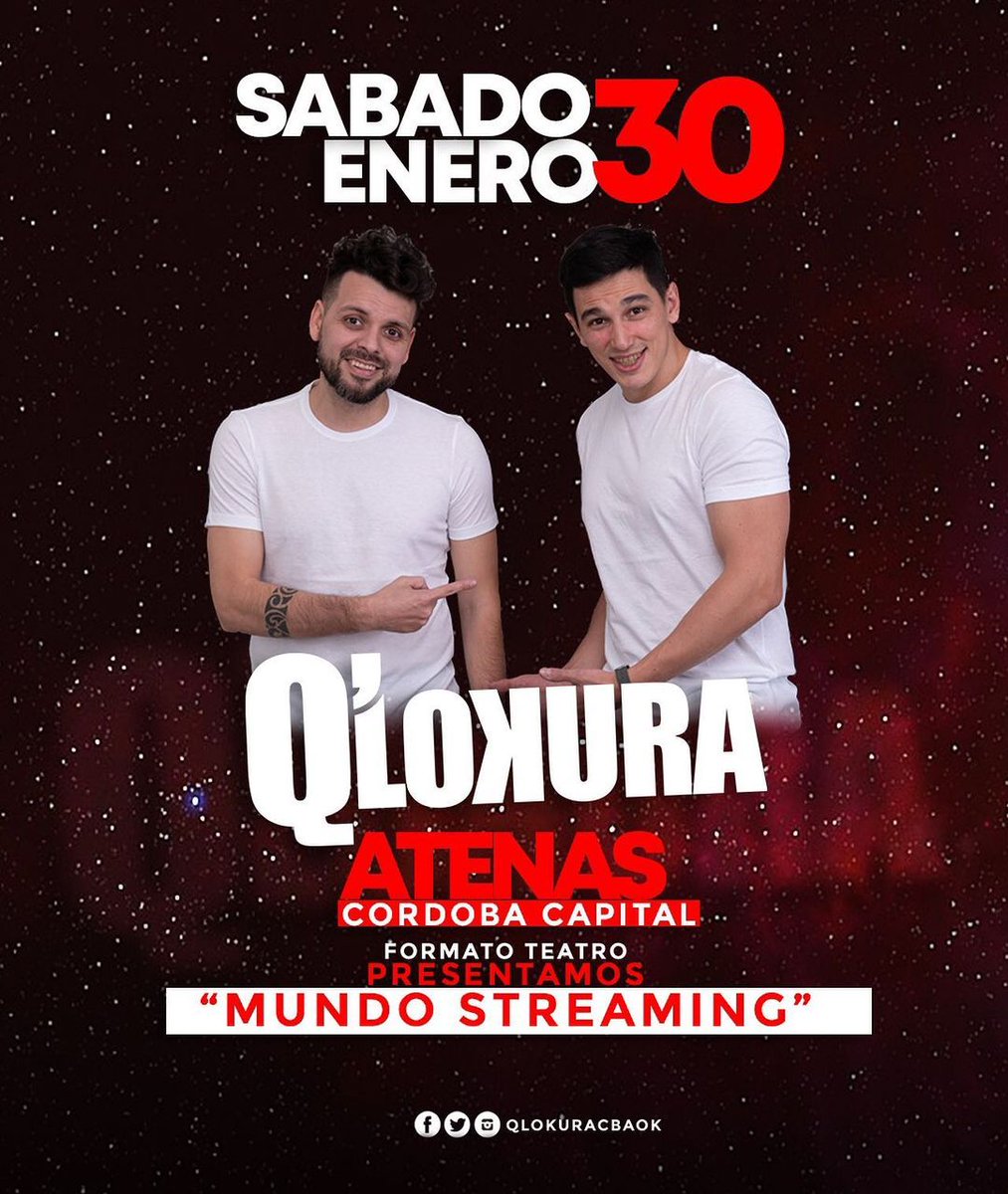 ahbailar_algara's tweet photo. Hoy @qlokuracbaok presenta #MundoStreaming en #Atenas
@nikoQlokuraOf @chinoqlokura https://t.co/zzE5q6NDcm