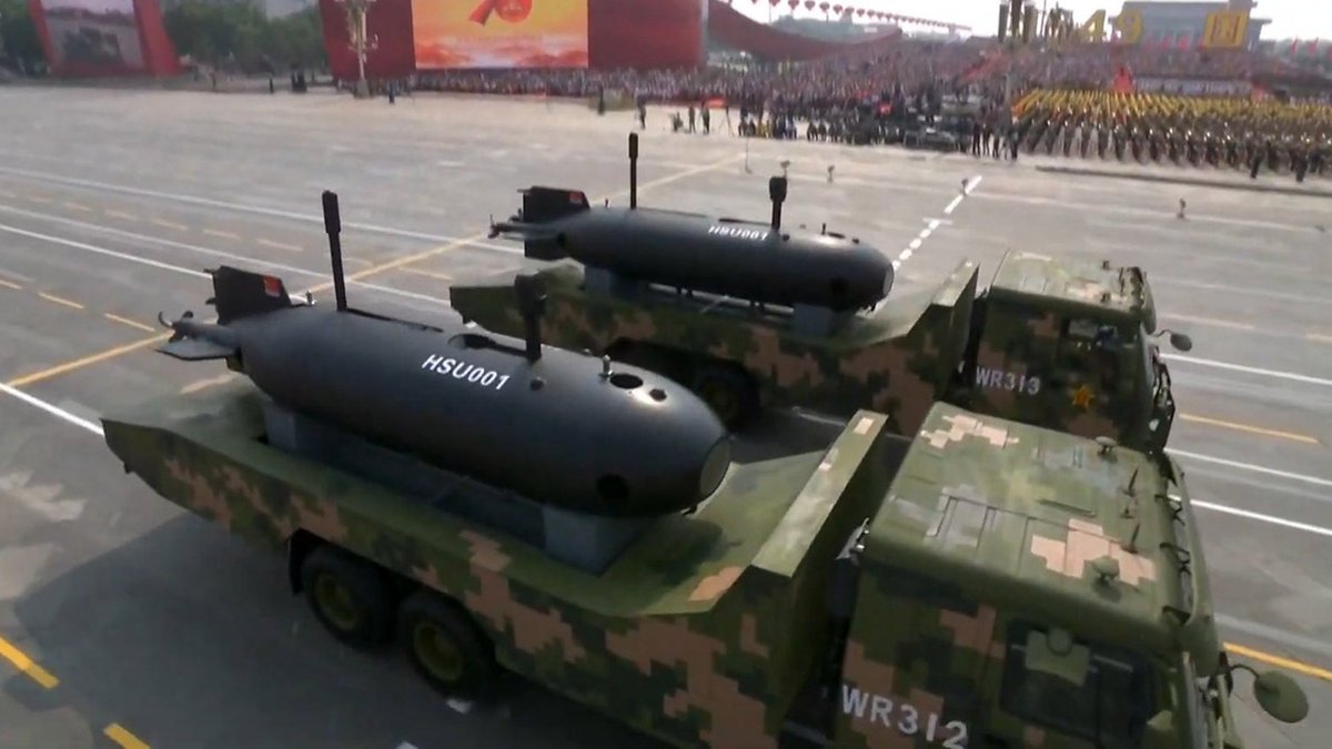 1) HSU001 UUV (Showcased 1 Oct 2019)Length:5-6m (est)Beam:1.2-1.5m (est)Height:NADisplacement:NAPayload:NA, possible EO/IR & signals/communication intelligence gathering mast observedEndurance/Range:NADeveloper:NA, possibly SIA…5/26