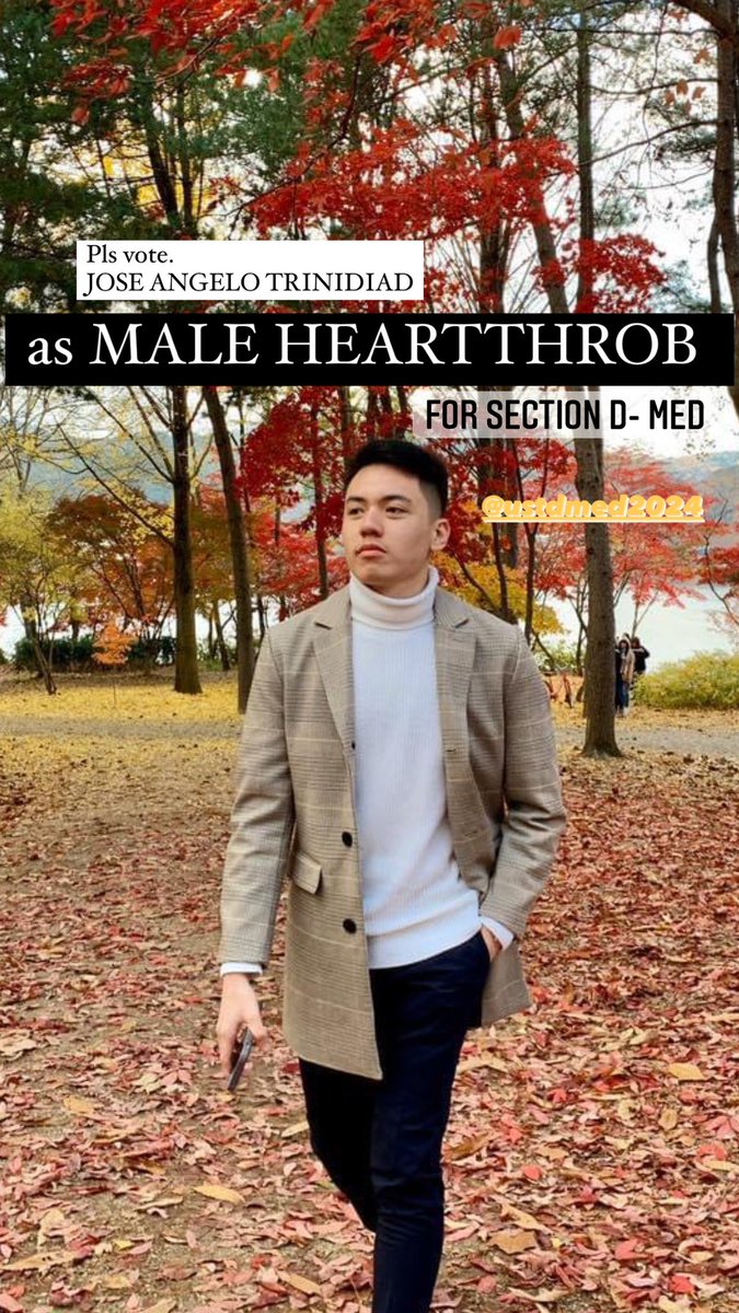 mystiesuzuki's tweet photo. VOTE JOSE ANGELO TRINIDAD FOR MALE HEARTTHROB @USTDMED2024 https://t.co/y1cinCjwN8