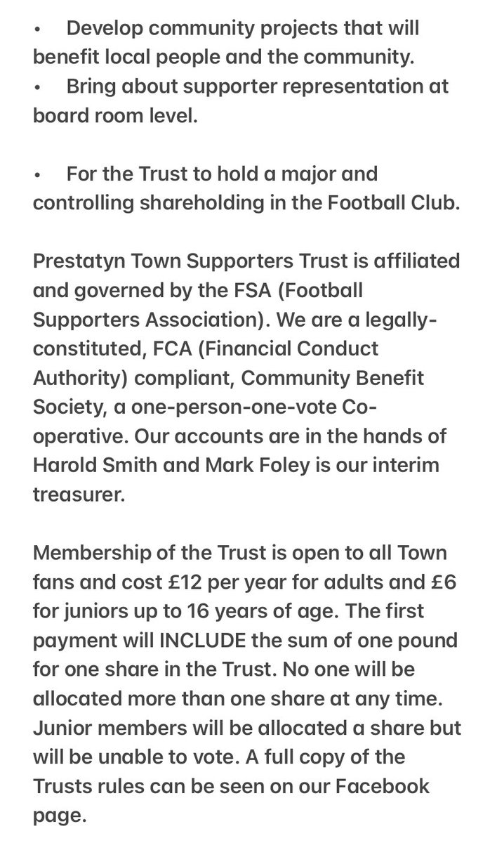 PTFC_Trust's tweet photo. The Prestatyn Town Supporters Trust is here!!

Click to join https://t.co/lu8AViOF5E

@ptfcseasiders @Ll19AwayDays @MartinJones1957 @bolly1966 @Ptfcfans @NWSportDave @judge22 @MikeyParker7 @jonathandunt @MrTonyApple @TonyCheetham1 @Jack_Lewis3 @sadesj73 @DeanJones_ @JackHiggins09 https://t.co/k5JQGNlWx6