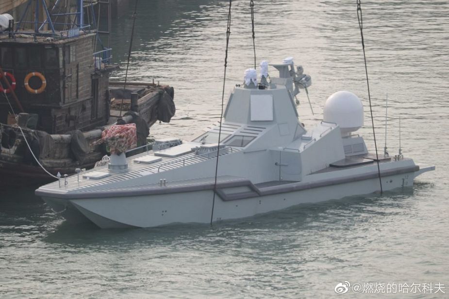 5) JARI [Jiangsu Automation Research Institute] Multipurpose Unmanned Combat boat (UMV) (Showcased 2018, sea trials Aug 2019)Length:15mBeam:4.8mDisplacement:20TSpeed:42kt….14/26