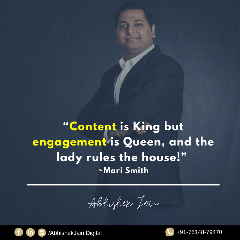 Rusty_Blogger's tweet image. Content is King and the Engagement is Queen. Remember, the lady rules the house.
#ContentMarketing