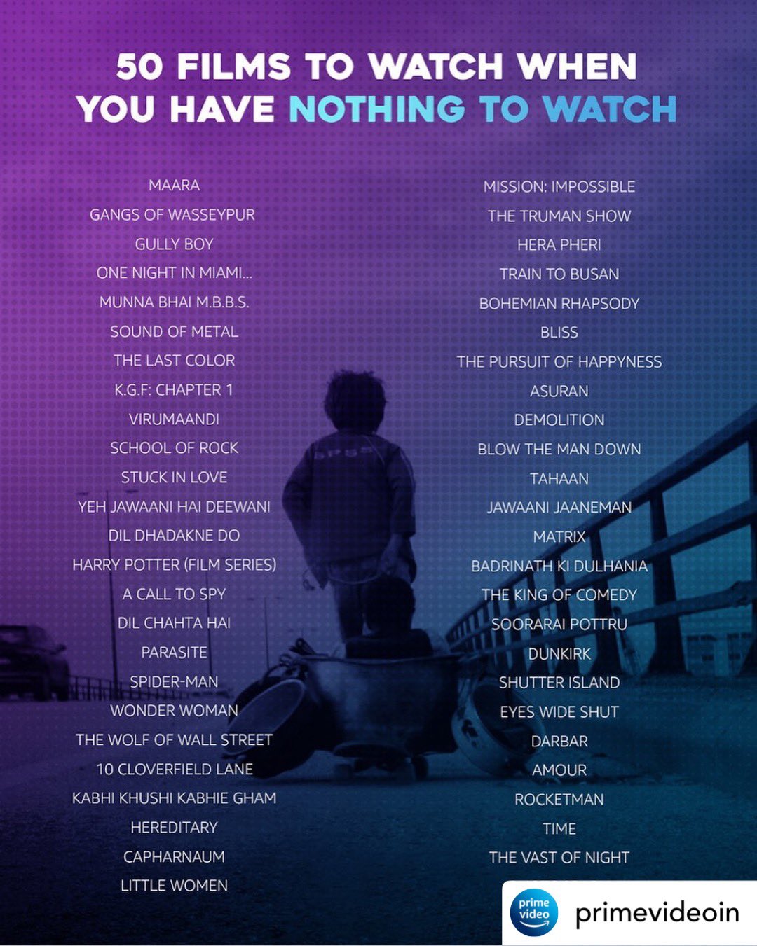 Vikas Khanna on X Yahoooooo Our beloved THELASTCOLOR makes it to the Top 7 in the 50 Films to Watch by Amazon Prime. I m so so happy to my child spreading colors