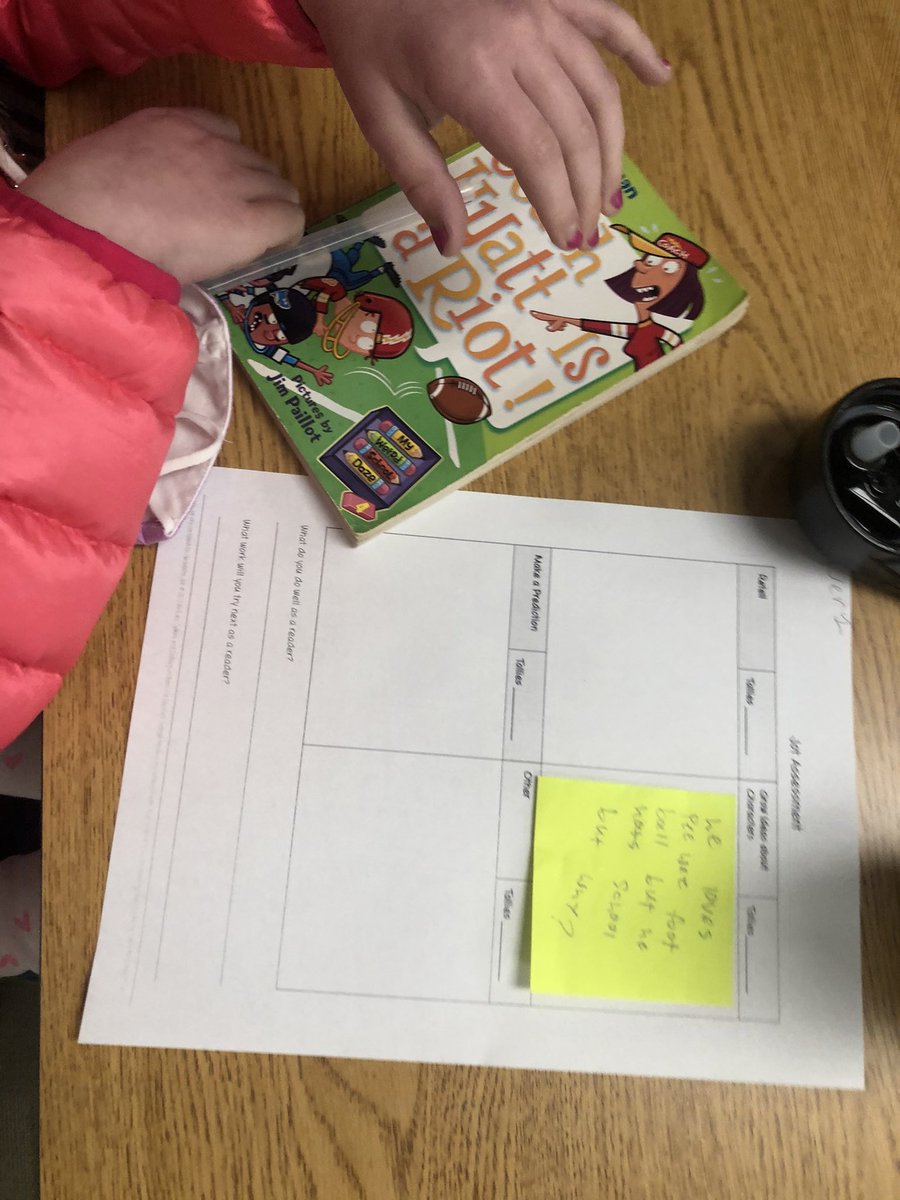 DaysMrs's tweet photo. Kiddos did an amazing job with their stop and jot self assessment to determine what kind of reader they are and look for their next goal! Even better, they used @Seesaw to reflect. I was super impressed! @TCRWP @ci_elem @CoyMillerElem #fisd3 #characterstudies https://t.co/0ZFgSXZr2C