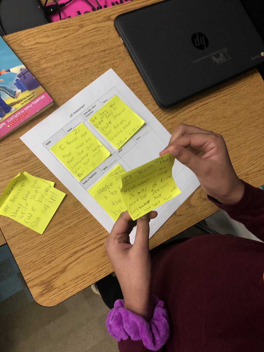 DaysMrs's tweet photo. Kiddos did an amazing job with their stop and jot self assessment to determine what kind of reader they are and look for their next goal! Even better, they used @Seesaw to reflect. I was super impressed! @TCRWP @ci_elem @CoyMillerElem #fisd3 #characterstudies https://t.co/0ZFgSXZr2C