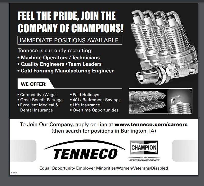 👀 for work? Check this out👇👇👇 Apply on-line at tenneco.com/careers