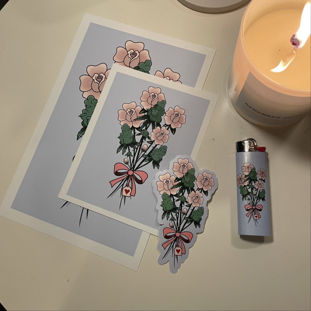🍃💓 Valentine’s giveaway 🍃💓

I love &amp; am so grateful for you all❣️

Winner will receive 4” x 5.5” print, a 5.5” x 8.5”, a glossy 4” sticker and lighter!

To enter:
- follow, like &amp; rt
- tag a friend and tell them 1 reason you appreciate them 🥰

Winner chosen 2/5 💖 good luck!