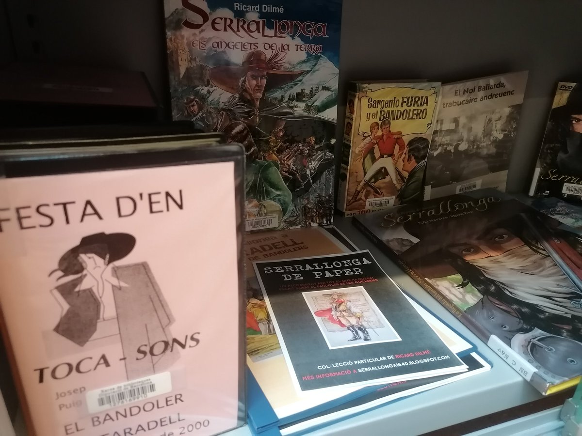 bibliotaradell's tweet photo. Vet aquí, el nostre fons de Bandolerisme. Hi trobaràs documents sobre en #Serrallonga, en #Rocaguinarda i evidentment en #Tocasons i també d'altres bandolers https://t.co/ieGkh4vgnZ