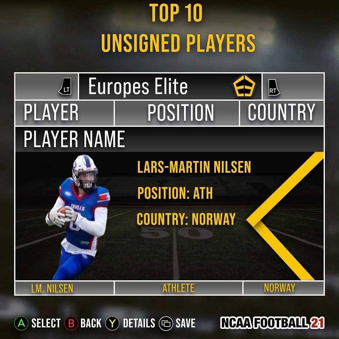 Road to Glory mode with this one. Here are some of the top athletes from Europe who are still waiting for NCAA Signing day.