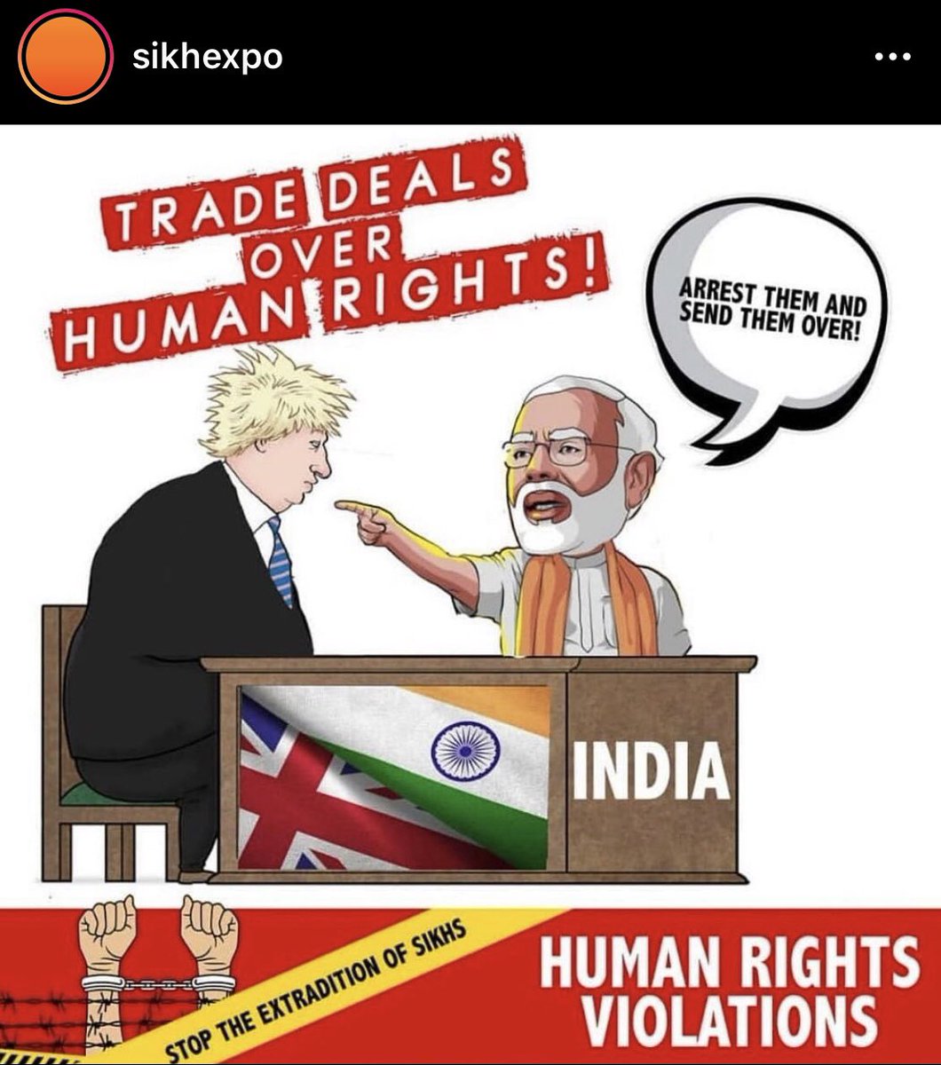 Boris Johnson has been completely silent on the issue in order to protect their trade deals with the corrupt Indian government.