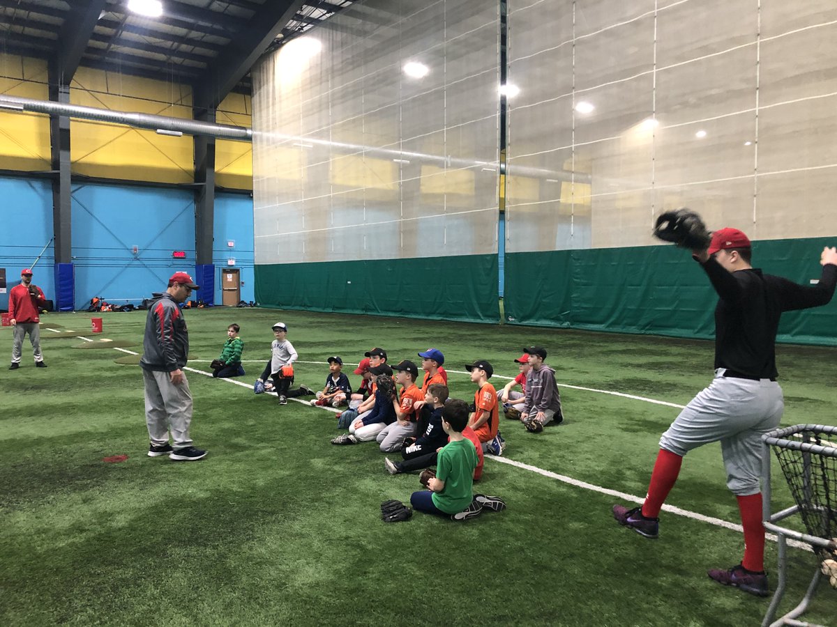 MarkHealyNL's tweet photo. Great way to spend a Friday night at Week 3 of the @baseballstjohns #WinterBall2021. Lots of energy, learning, hard work and most importantly a lot of smiles. #Pitching #Hitting #Infielding #Outfielding #Baserunning https://t.co/YbD0vDtVAn