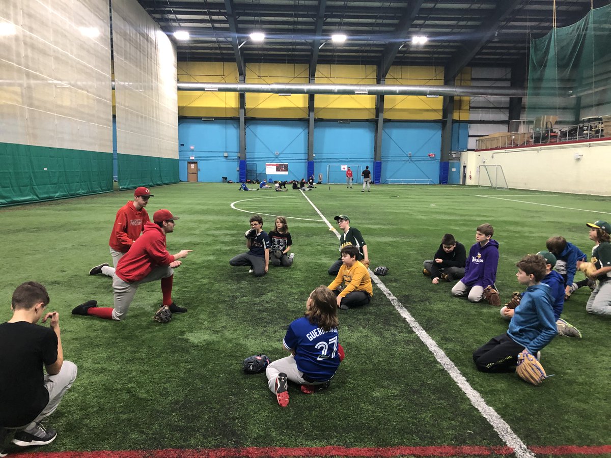 MarkHealyNL's tweet photo. Great way to spend a Friday night at Week 3 of the @baseballstjohns #WinterBall2021. Lots of energy, learning, hard work and most importantly a lot of smiles. #Pitching #Hitting #Infielding #Outfielding #Baserunning https://t.co/YbD0vDtVAn