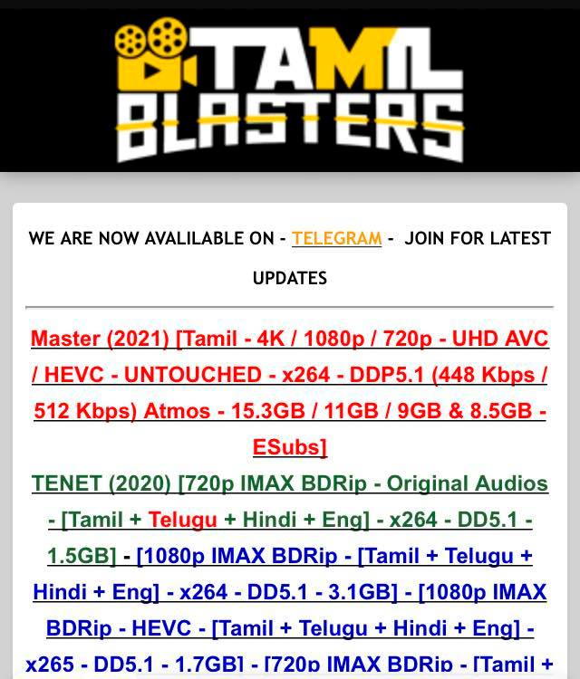 சினிமாக்குத்தூசி on Twitter " tamilrockers இப்போ tamilblasters ங்ற