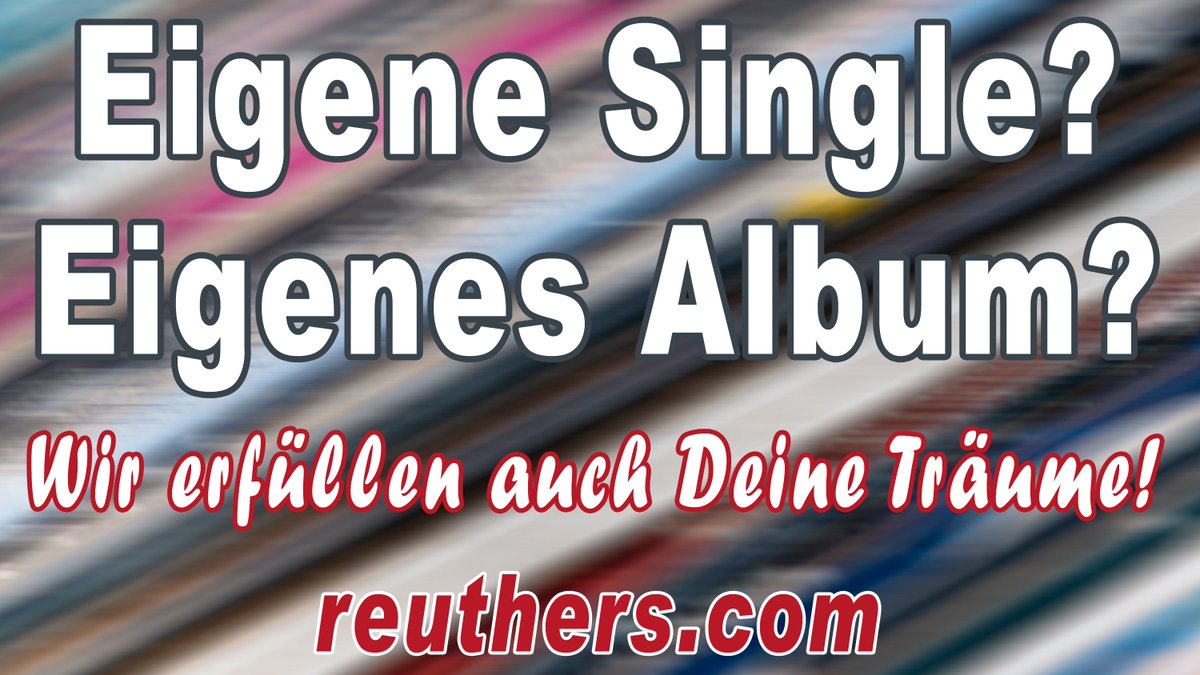 reuthers's tweet photo. Eigene Single oder Album? Individueller Full-Service!
> https://t.co/mAbanilBmD
#schlager #deutscherschlager #wiralleliebenschlager #schlagermusikanten #reuthers #reuthersrecords #sängerinnen #sänger #Musiker #musiklabel #Musikverlag #musikproduktion #künstlermanagement #künstler https://t.co/5gQijMB9kV