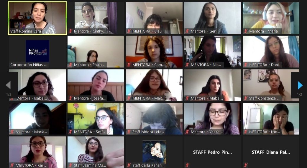ninasPro's tweet photo. Hoy estamos enseñando Python junto a @fintual y un excelente equipo de mentoras y staff. ¡¡Felicitaciones a todas las niñas participantes por su motivación!! https://t.co/Dvp7MCn5ev