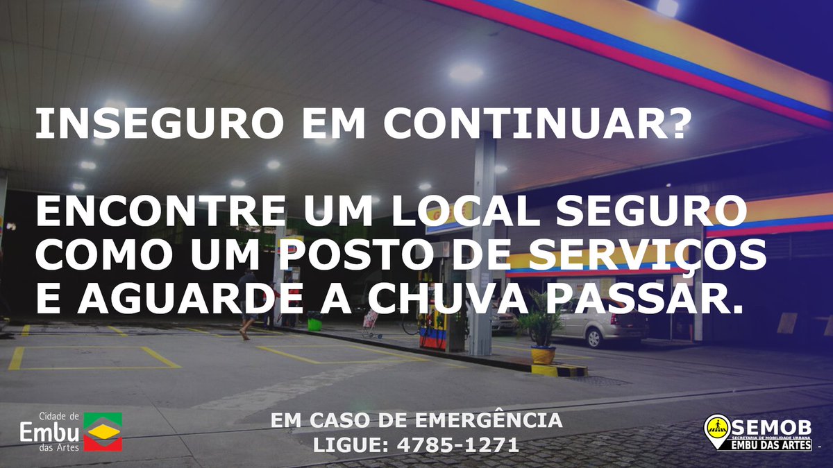 semobembu's tweet photo. As últimas dicas estão chegando, siga todas elas e tenha mais segurança na época de chuvas.
#semobinforma
#tempodechuva https://t.co/xCbPED0vQg