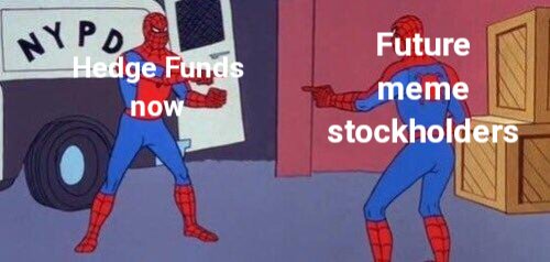 I wonder if memers have started prepping new content for the inevitable: billions of dollars in losses to the everyday joes who are the last ones out (aka ) on the way back down to some semblance of fundamental value.