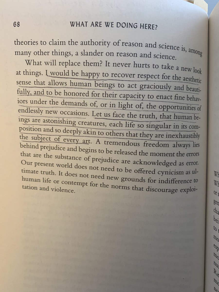 Human beings are astonishing creatures.

- Marilynne Robinson