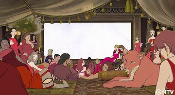 金曜ロードショーのオープニングアニメが怖いと話題 女性たちやおじさんの設定が意味深 Meru Blog