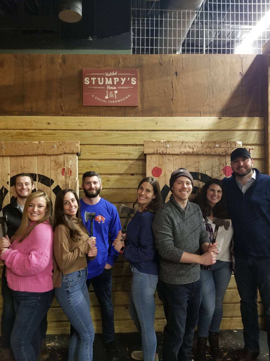 stumpyserie's tweet photo. Asking yourself what to do this weekend? 🤔 Stumpy’s Erie is the answer. We still have a few time slots open...reserve online before they are all gone. We are open 2-11pm today.
#whattodothisweekend #winterblues #eriepa #axethrowing #socialthrowdown https://t.co/OBgNR2yRNN