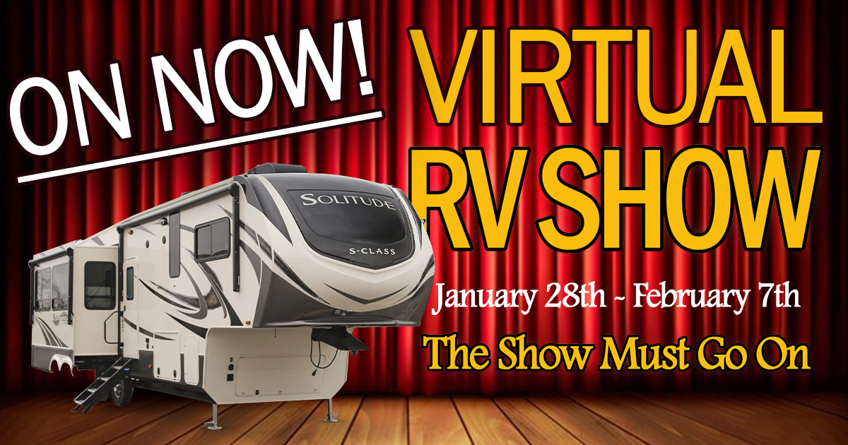 Our Virtual RV Show is the safest way to shop RVs - browse RV walkthroughs online, request live chats, and book one-on-one appointments when you're ready to see it in person! Start here, go anywhere: zcu.io/Ogrq