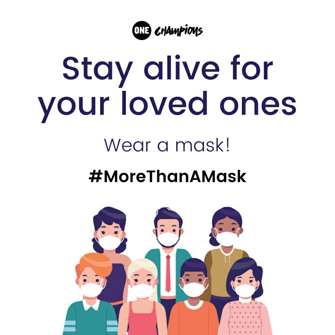 Kaosarahadeyi's tweet photo. Take responsibility and protect yourself and your loved ones by masking up. It's #MoreThanAMask. https://t.co/LxgwO0YTmq