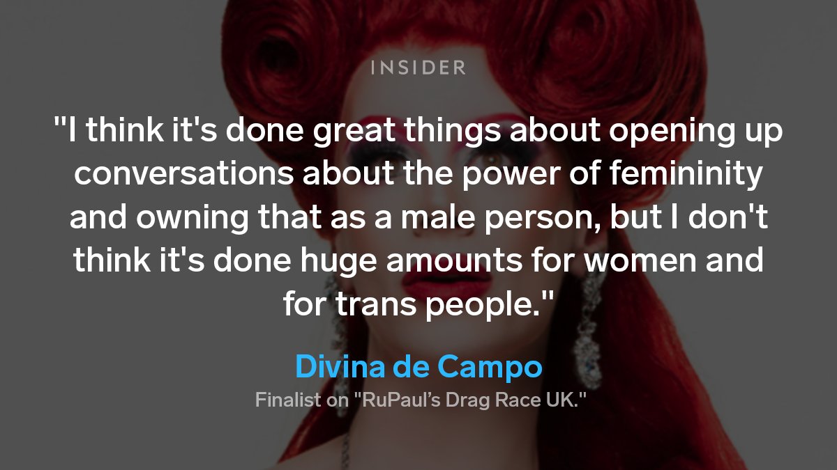 Download Entertainment Insider Ø¹Ù„Ù‰ ØªÙˆÙŠØªØ± Drag Race Has Raised The Bar On Queer Visibility Former Contestant Divinadecampo Told Insider But We Have To Be Very Aware That It S Male Queer Visibility There S Practically