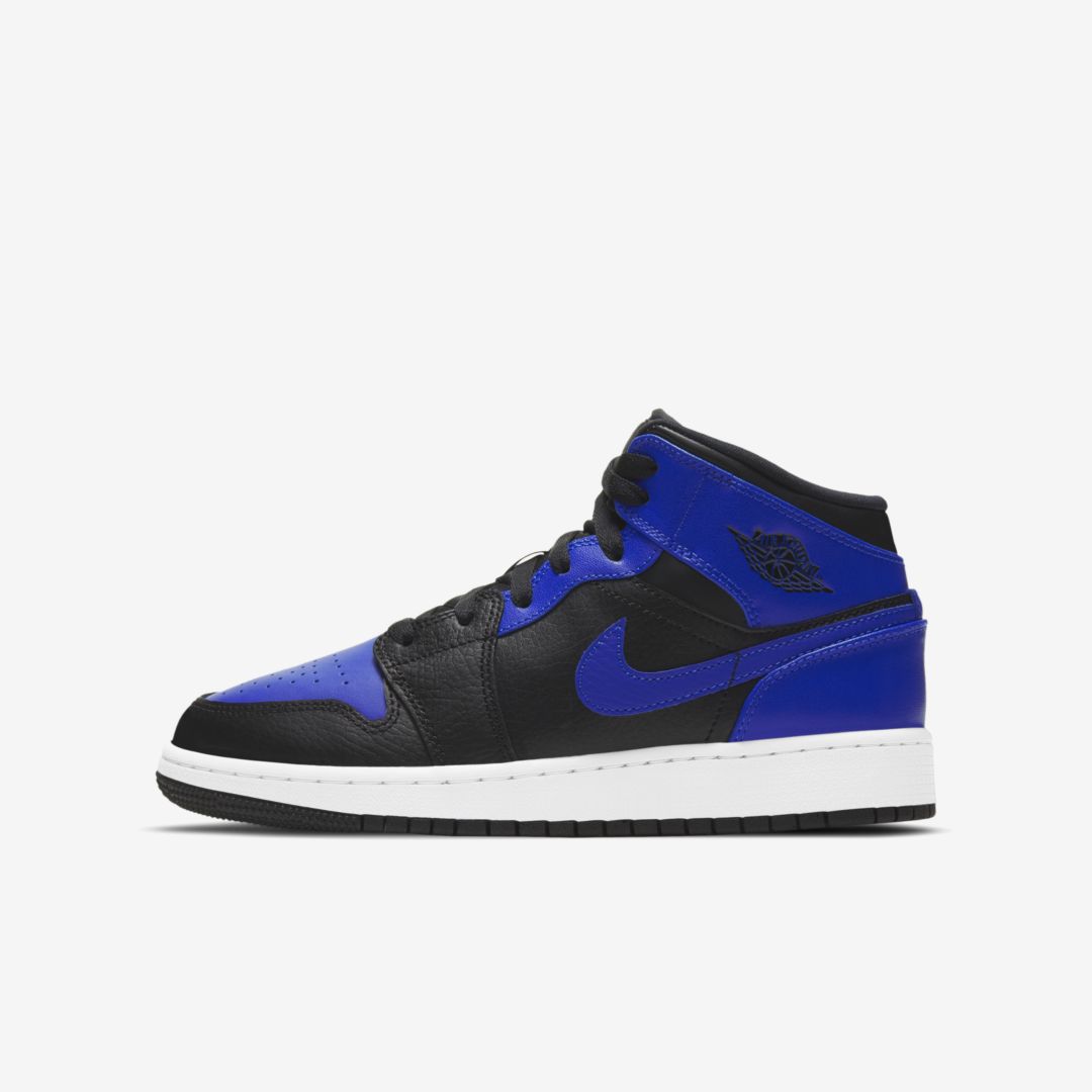 royal blue and black jordan 1 grade school