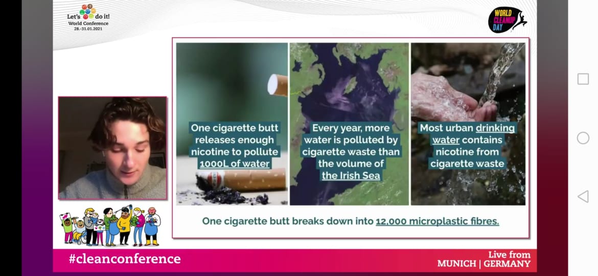 LetsDoItSV's tweet image. #CleanConference Los tóxicos de las colillas han venido contaminando el agua, habiendo ya rastros de nicotina en el agua que tomamos. Agregamos que es plástico de un sólo uso