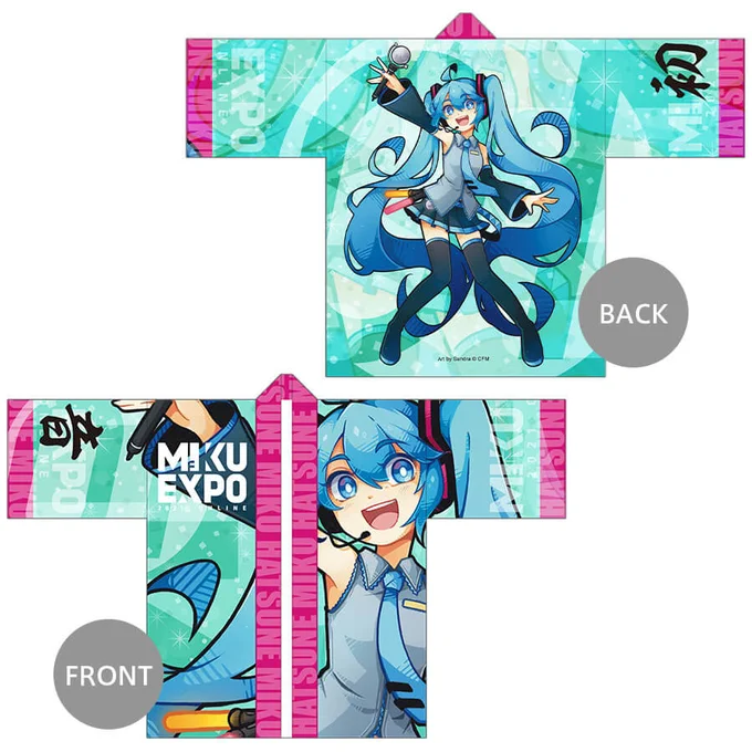 Some of the official goods revealed for #MIKUEXPO2021 with my designs! I'm so happy how they turned out! ?✨ 