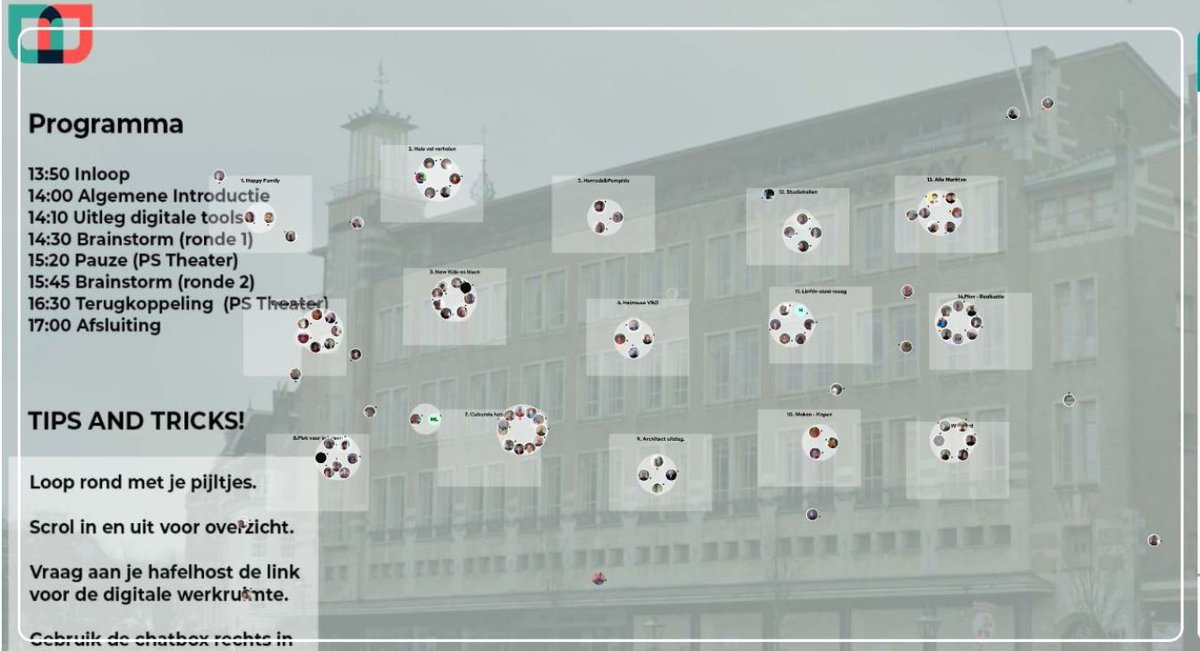 Wauw!!! Online brainstorm met meer dan 100 Leidenaren over nieuwe invulling "oude" V&amp;D pand in Leiden. Wat een opkomst en inspiratie! #burgerkracht #inspiratie #toekomst