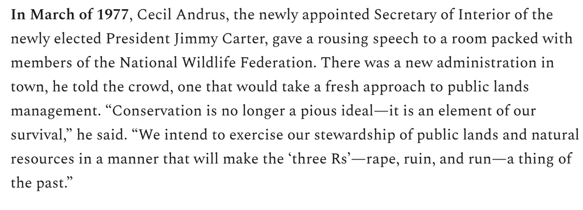 6/6 And it's symbolically significant because it shows that Biden is not afraid to stand up to big oil and gas. It reminds me a bit of Cecil Andrus back in 1977. Now go check out  http://landdesk.org&nbsp;, wouldya?