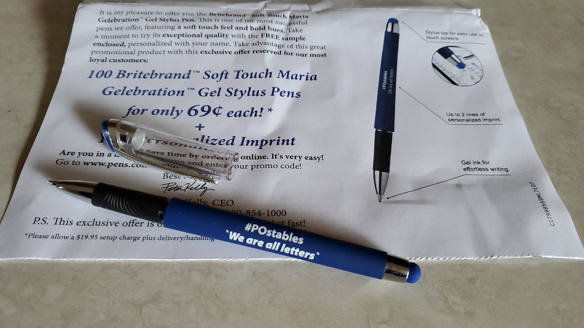 jcoeling19's tweet photo. Look what I just received from @NationalPen ....just in time for Signed Sealed Delivered marathon on @hallmarkmovie #POstables https://t.co/vjN1KXyXt9