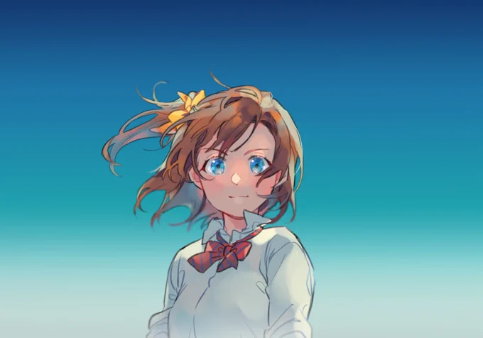 穂乃果ちゃん目が綺麗ですぐ青空合わせたくなっちゃう 