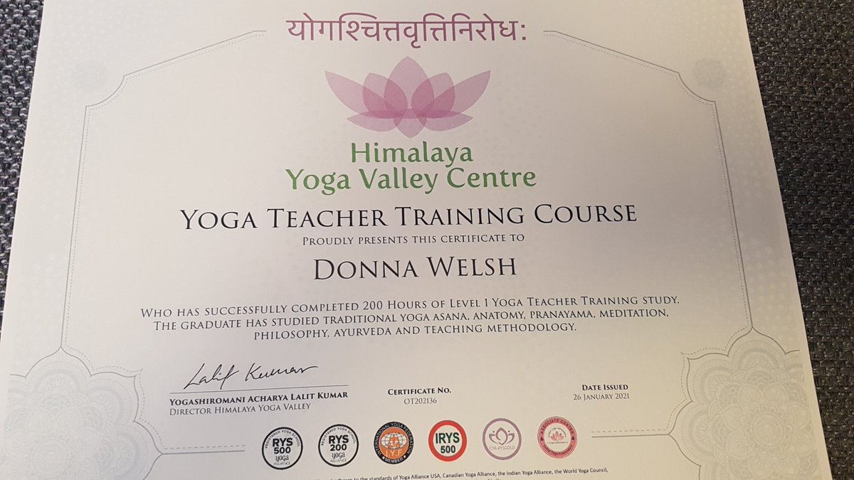 Well, I can't say this was easy. Never did I imagine I would be a Yoga teacher. Thanks to my Pilates students and @colegcambria students and staff for allowing me to practise on them. Also, @netty_fitness1 for inspiring me (unknowlingly) &amp; <a href="/amanda41531795/">amanda</a>. #newjourney