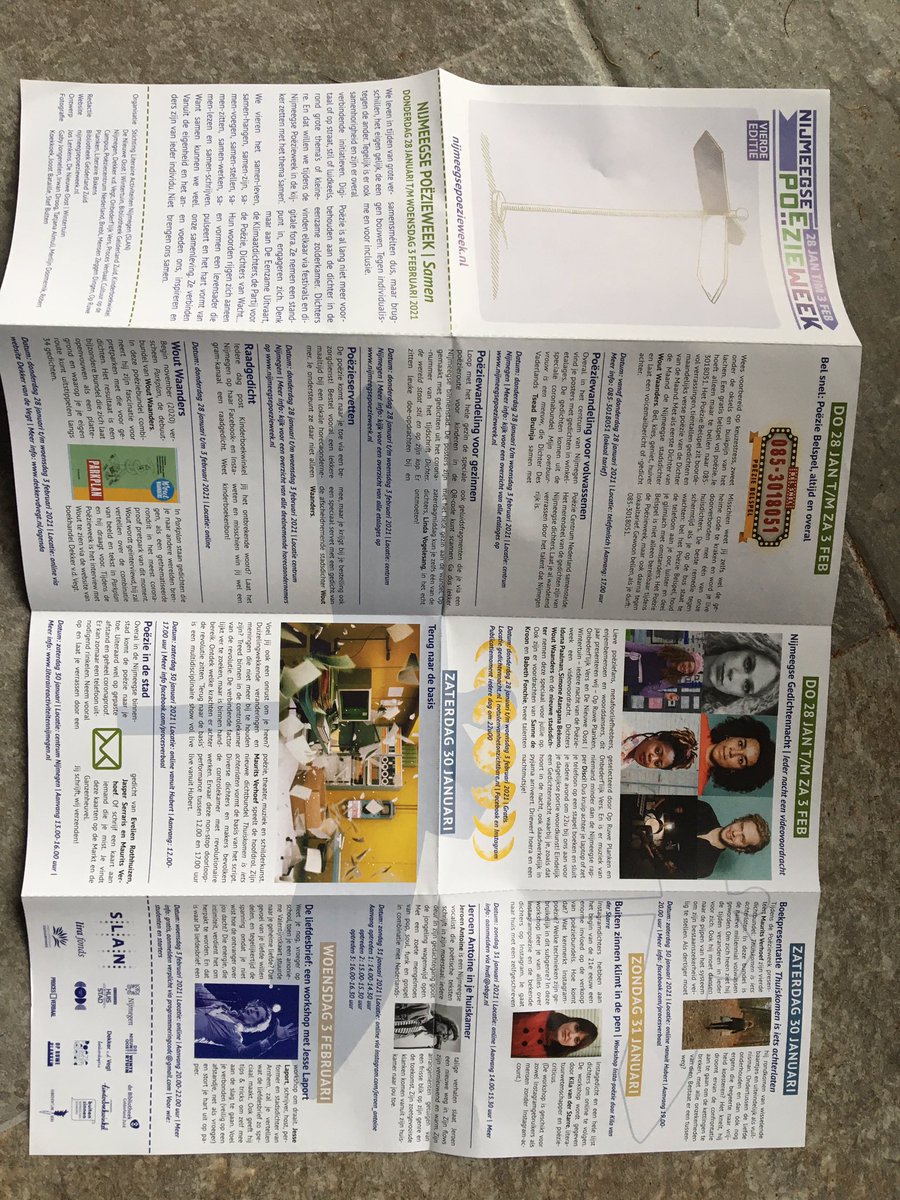 TamarMeMo's tweet photo. Super initiatief in deze #poezieweek in #nijmegen : een wandelroute door de stad én mooi programma deze week. Ook online te volgen! Met @wwwaanders @JustSlacking @bieb024 https://t.co/mfQcyZLfNk