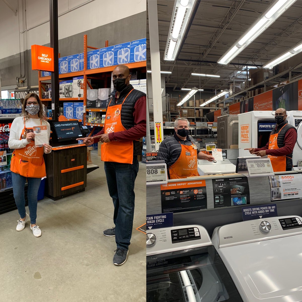 Some recognition to end our year. DM Ricky thanking Steph FES and Dave Specialty DH for their dedication and commitment in 2020. Thank you both for all you do!!