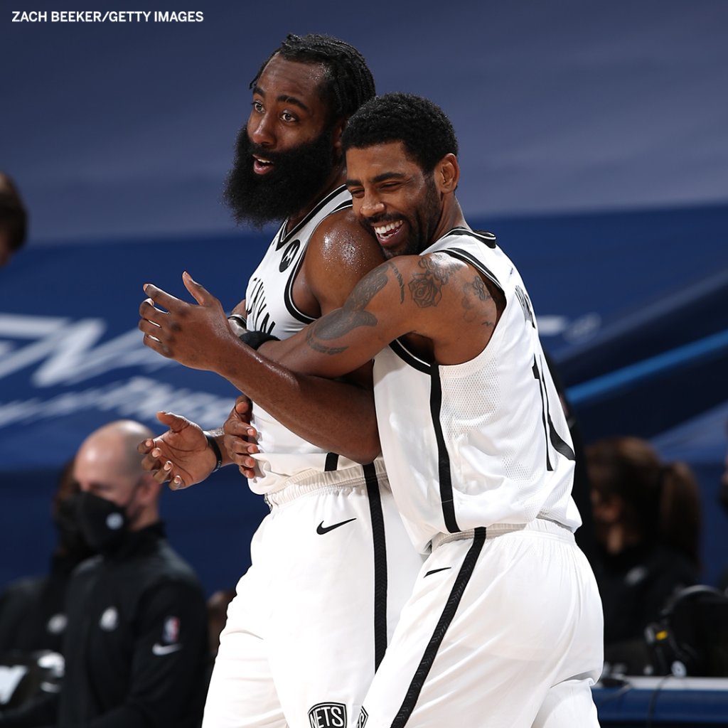 espn's tweet photo. Look out. The Nets are starting to heat up ♨️

Brooklyn is 8-2 in its last 10 games and is currently 2nd in the East 👀 https://t.co/6X9AxcA6Q9