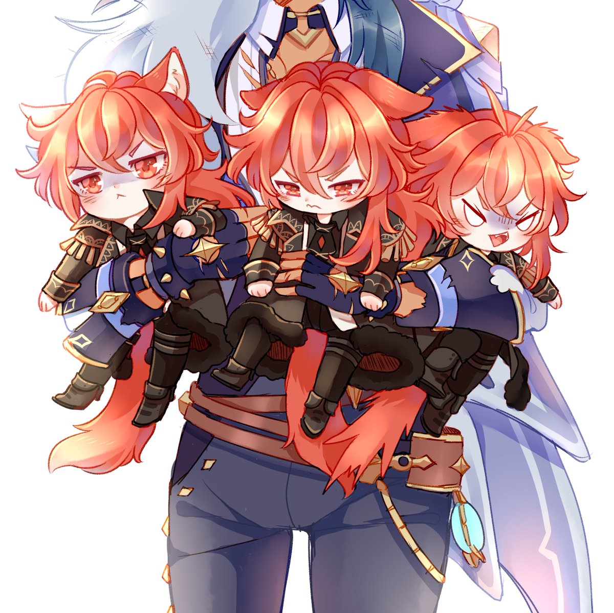 kanekos99's tweet photo. Diluc and Kaeya as this cat meme #GenshinImpact #原神 #kaeluc https://t.co/Syll0EDCLe