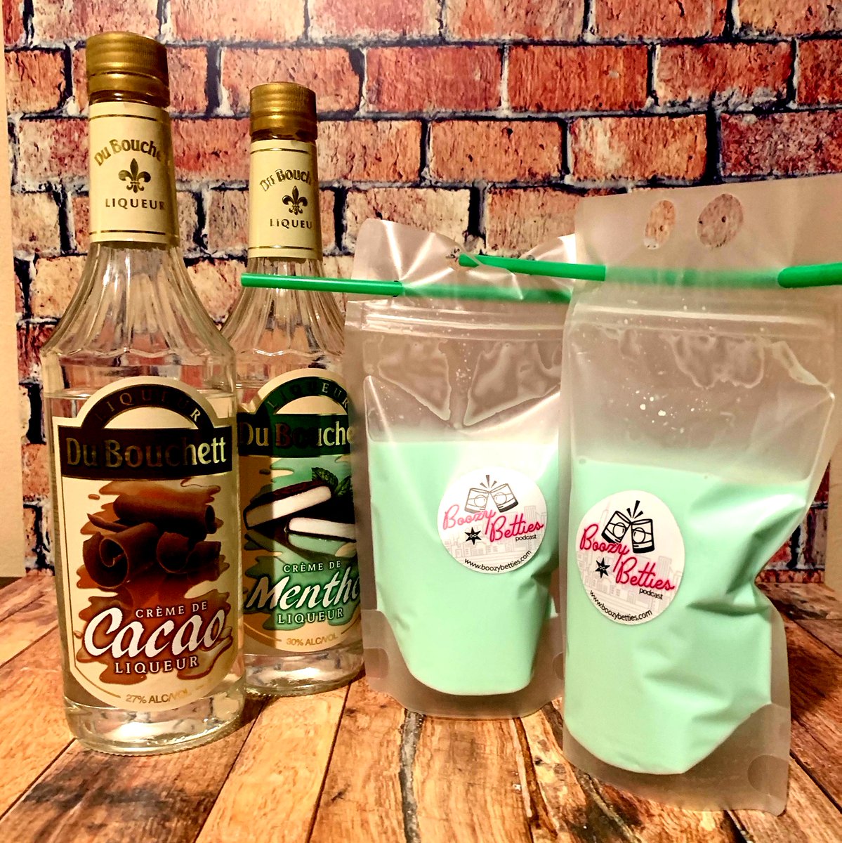 Taking the kids out this morning? Make an adult Capri Sun to go! This one will warm you up on cold days you'd rather be in bed than building a snowman.

Grasshopper on the Go

2 Shots Creme De Menthe
2 Shots Creme De Cacao
Half &amp; Half to your tastes
Ice and Gooooooo